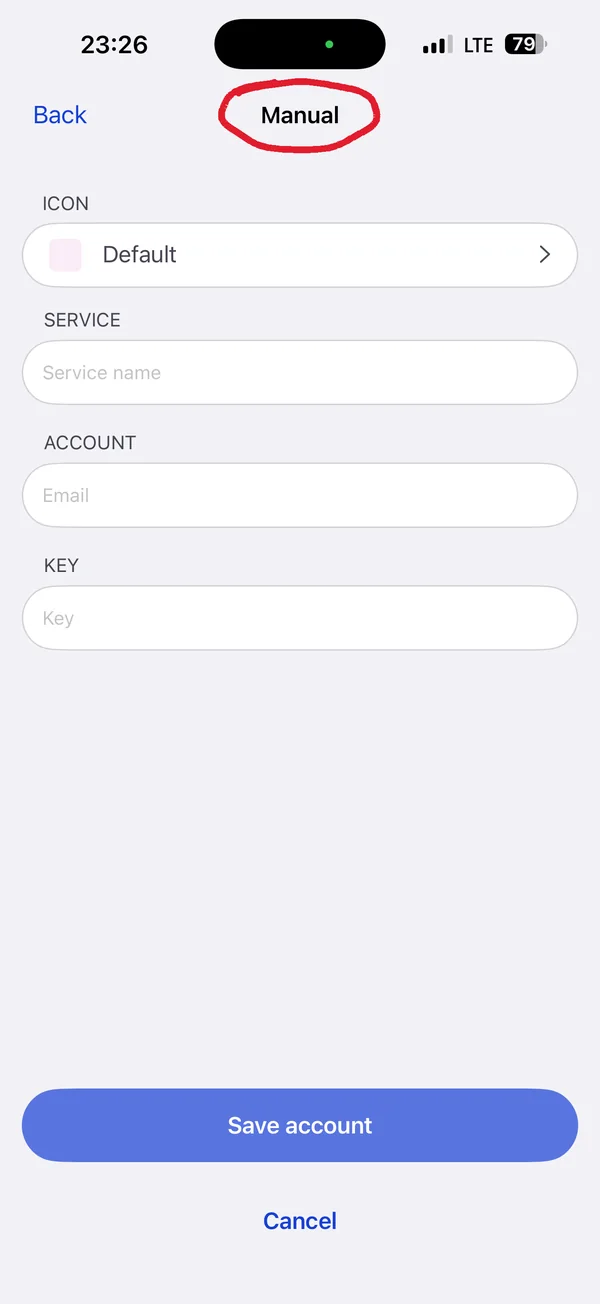 Step 3: Open the authenticator