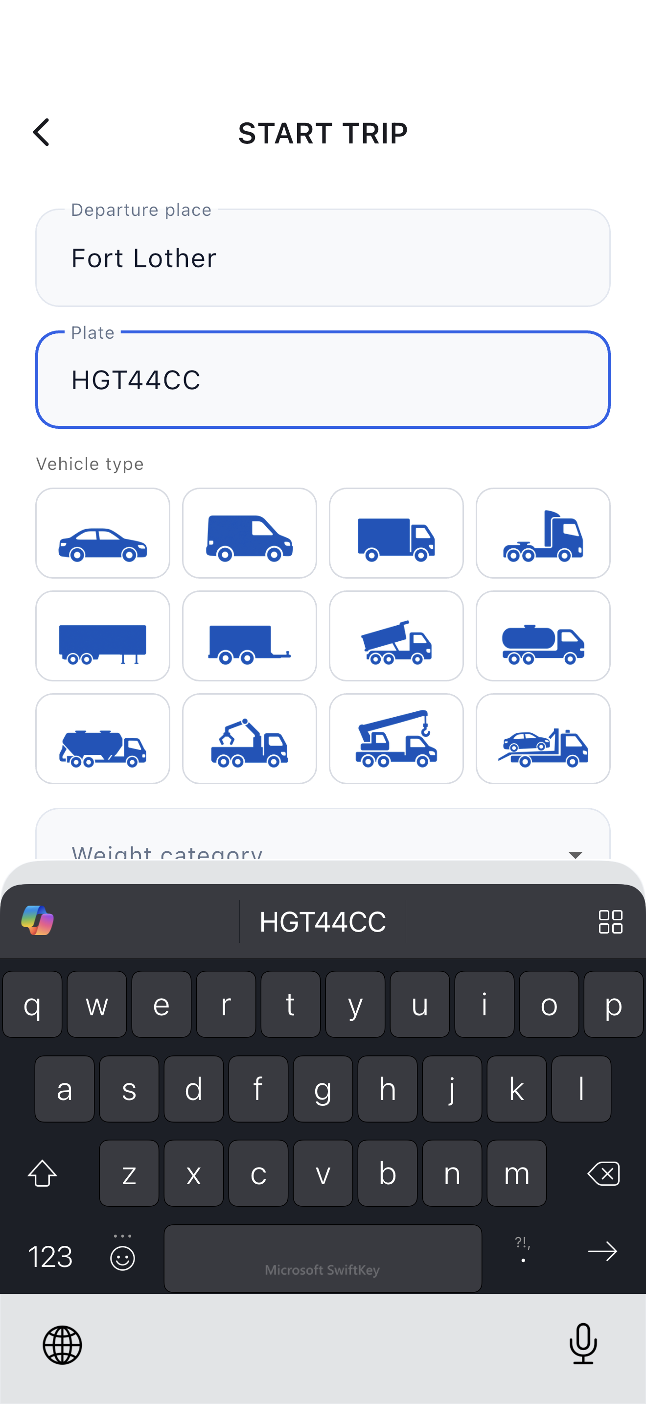 This is what the driver sees in the phone 2